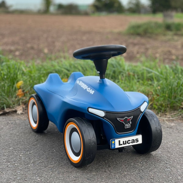 Bobbycar Neo Nummernschild / Kennzeichen / Namensschild / Personalisierung / bobby car / Auto / Kinderauto / Kinder / Geschenk / 3D-Druck