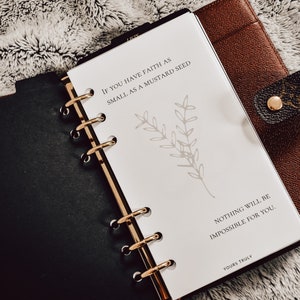 If You Have Faith as Small as a Mustard Seed - DIGITAL Pocket Planner Dashboard (3.2&quot; x 4.7&quot;)