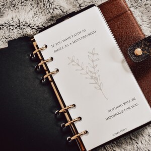 If You Have Faith as Small as a Mustard Seed - DIGITAL Personal Planner Dashboard (3.75&quot; x 6.75&quot;)