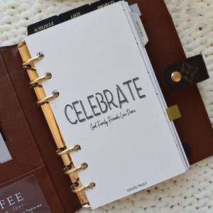 Celebrate - Planner Dashboard Insert
