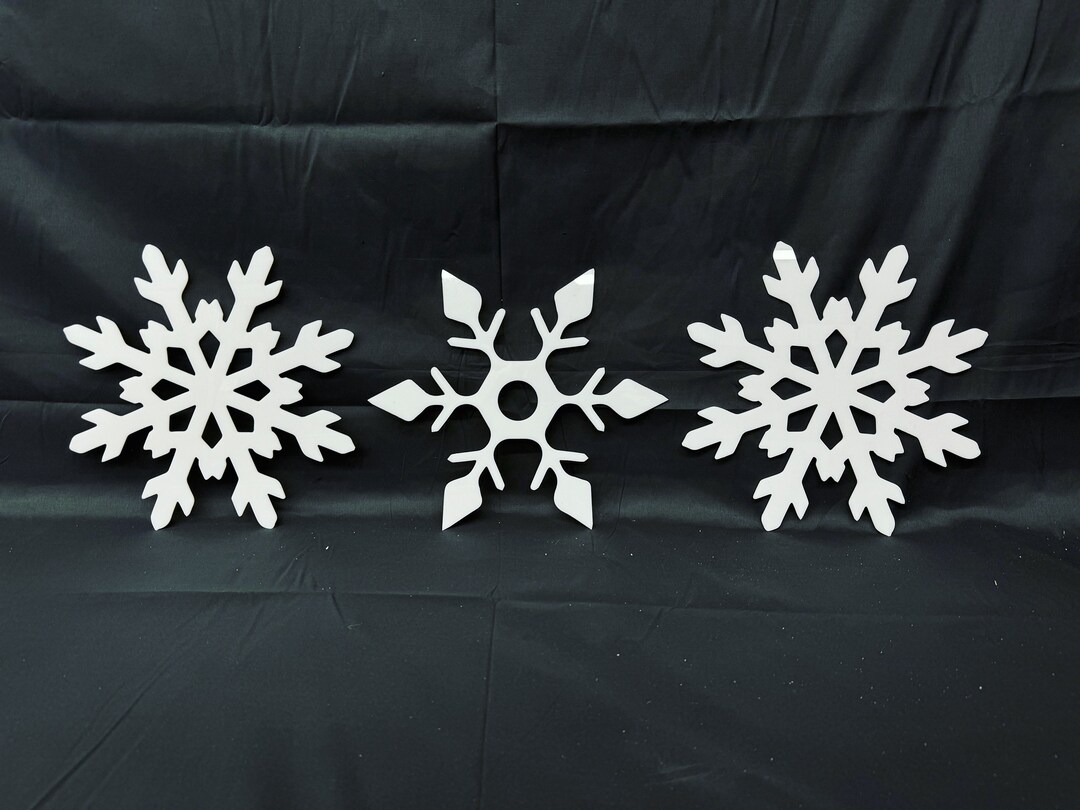Acrylic Snowflake Decor Etsy