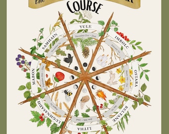 Curso Rueda del Año / Descarga INSTANTÁNEA / Producto imprimible digitalmente / Más de 60 páginas de material reflexivo / ¡Regalo perfecto para usted!