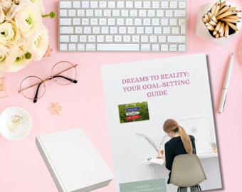 De los sueños a la realidad / Guía para establecer metas / Libro electrónico de 15 páginas / Descarga instantánea / Déjame ayudarte a hacer realidad tus sueños / De los sueños a la realidad /