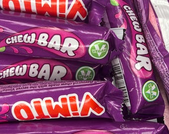 UK Freeze Dried Vimto Chew Bar - Vegan, Vegetarian & Halal | Crunchy, Airy and Flavourful Sweets | Tik Tok Viral Sweets