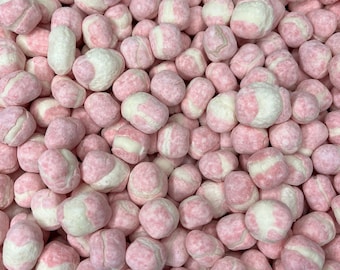 UK Freeze Dried Bon Bons Strawberry - Vegetarian & Halal | Crunchy, Airy and Flavourful Sweets | Tik Tok Viral Sweets