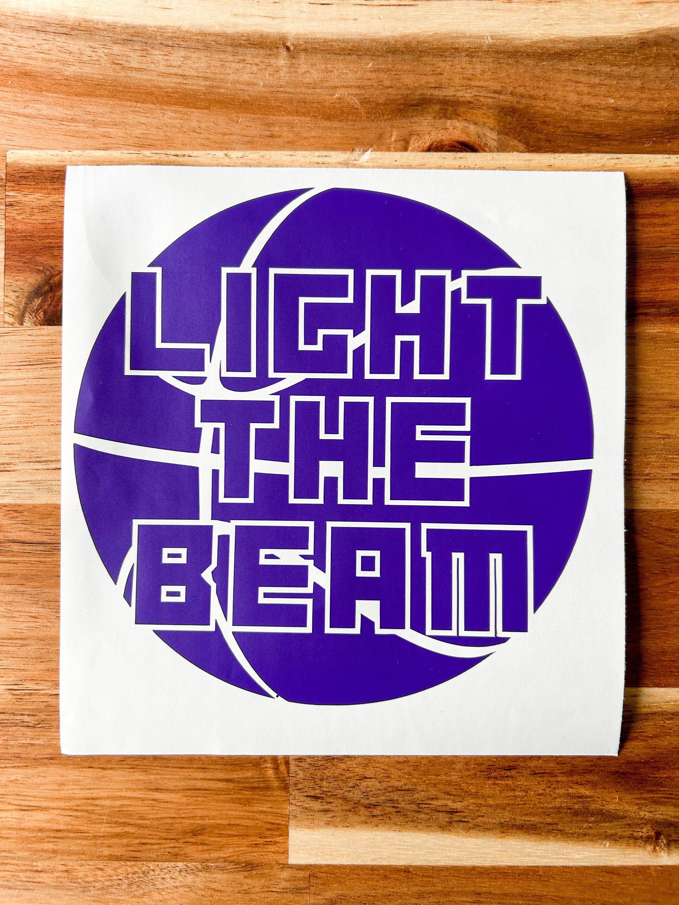 Light The Beam - Sacramento Kings Basketball Sticker for Sale by sportsign