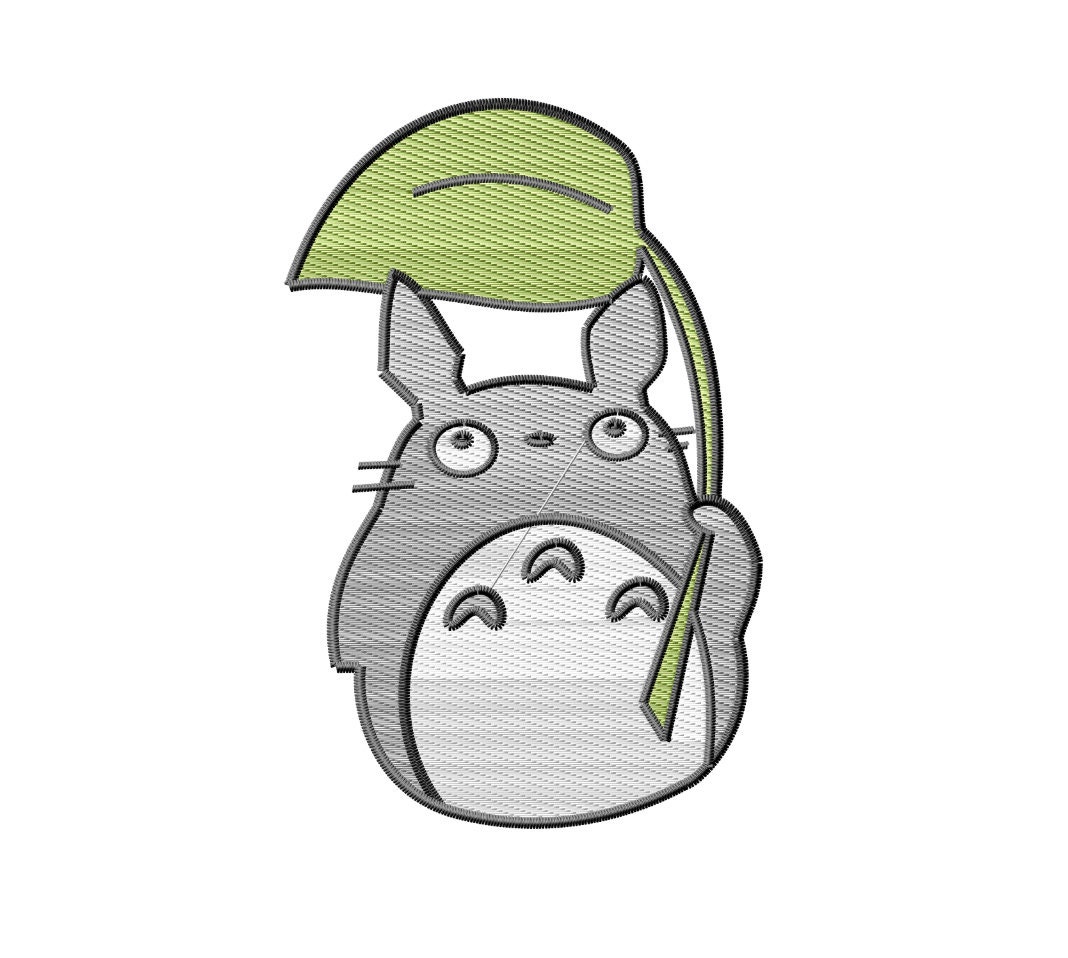 My Neighbour Totoro Studio Ghibli Embroidery Design File Etsy