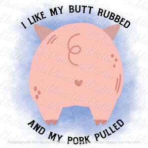 BBQ Pig Sublimation Design PNG