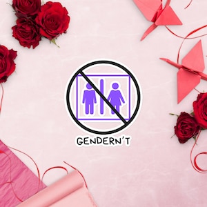 Gendern&#39;t Bubble-free stickers