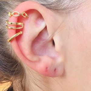 3pcs Set Ear Cuff Earrings Crystal Cartilage Ear Ring Fake Clip Cuff Zircon Women