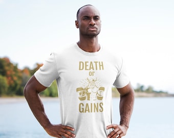 Death or Gains - Vikings Bodybuilding Short-Sleeve T-Shirt