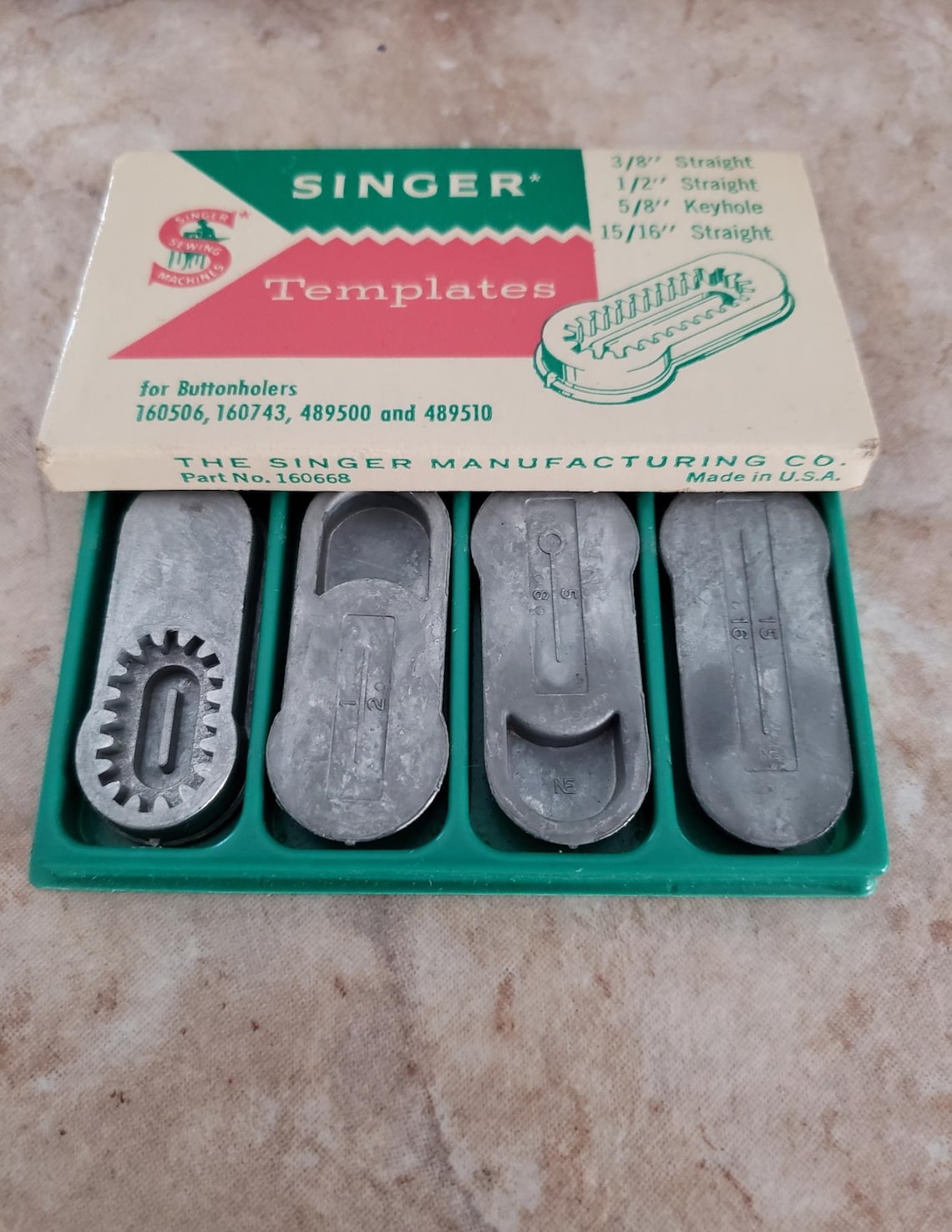 Vintage Singer Buttonholer Templates: Sewing Machine Attachment Set - Etsy