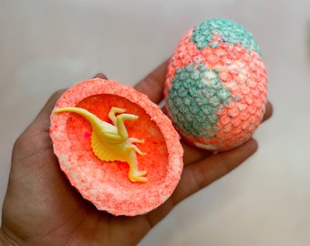Large Dino Egg Bath Bomb (filled with dino!)