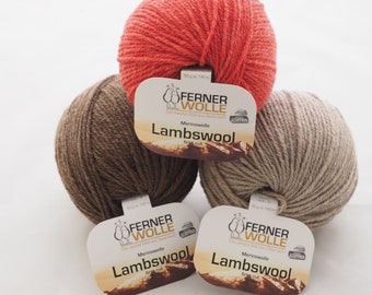 Lambswool Wolle first cut 50 Gramm - diverse Farben