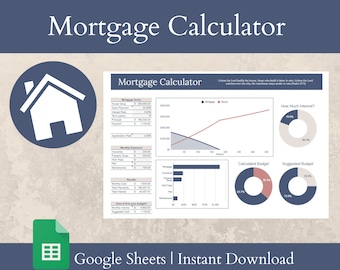 Mortgage Calculator | Google Sheets Finance Template | Personal Finance Calculator | Christian Budgeting