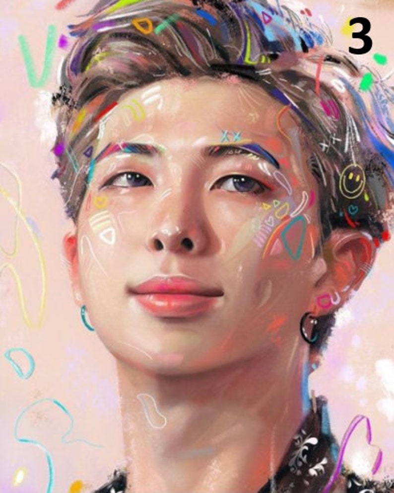 BTS Paint by Numbers Unofficial Etsy