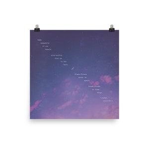 limited &quot;time stops&quot; lyrics poster