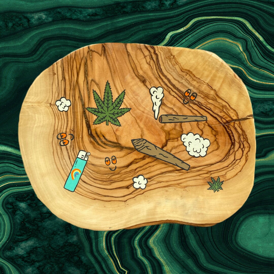 Rolling Tray, Wooden Rolling Tray, Olive Wood Rolling Tray, Large