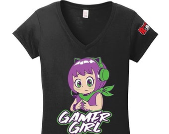 Gamer Girl Soft Style T-shirt-Hoodie-Long Sleeve T-Shirt