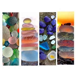 Seaglass Pen Wrap, Instant Download, PNG, Digital File