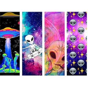 Trippy Psychedelic Alien Pen Wraps, Instant Digital Download, PNG Files