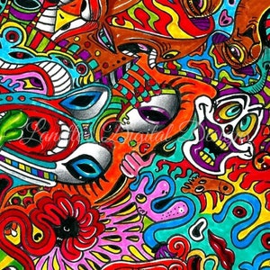 Trippy Design, 20oz Skinny Tumbler Wrap, Instant Download, PNG, Digital File