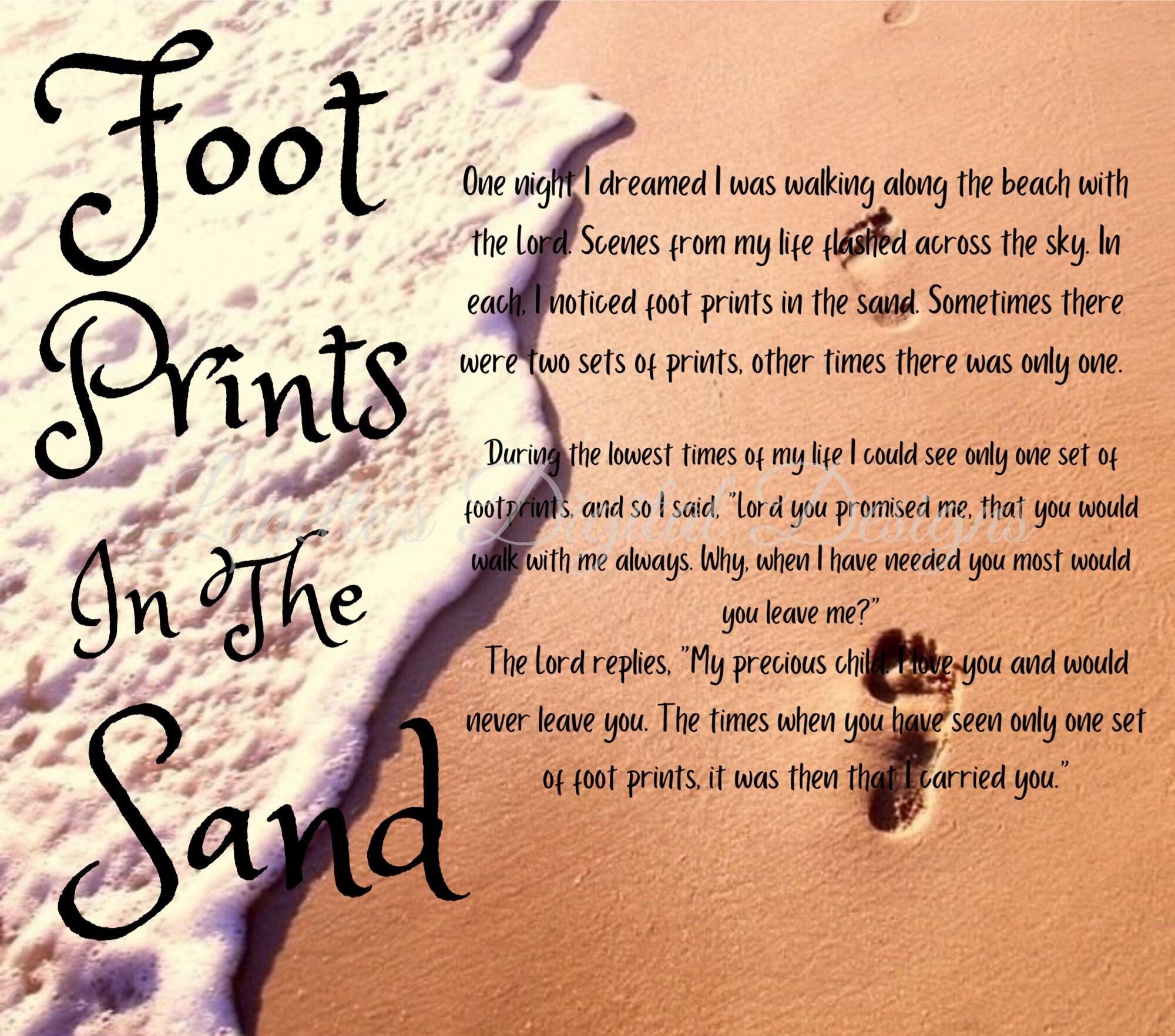Footsteps Prayer