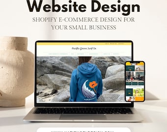 Custom Shopify Website Design per piccole imprese / Shopify Store Design/ Website Design