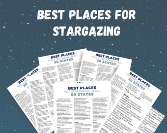 Best Stargazing in All 50 States | Checklist for Best Stargazing | Road Trip Activity Ideas | Family Travel Ideas