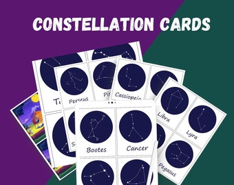 Printable Constellation Cards | Learn the Stars | Astronomy Unit Study