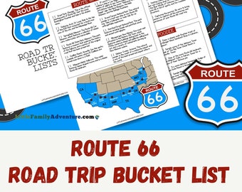 Route 66 Road Trip Bucketlist | Car Ride Activities for Families