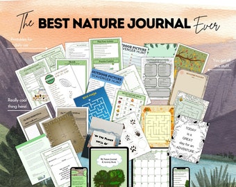 Children's Nature Journal & Outdoor Activity Book | Digital Download Nature Study Journal | Outdoor Learning Printables