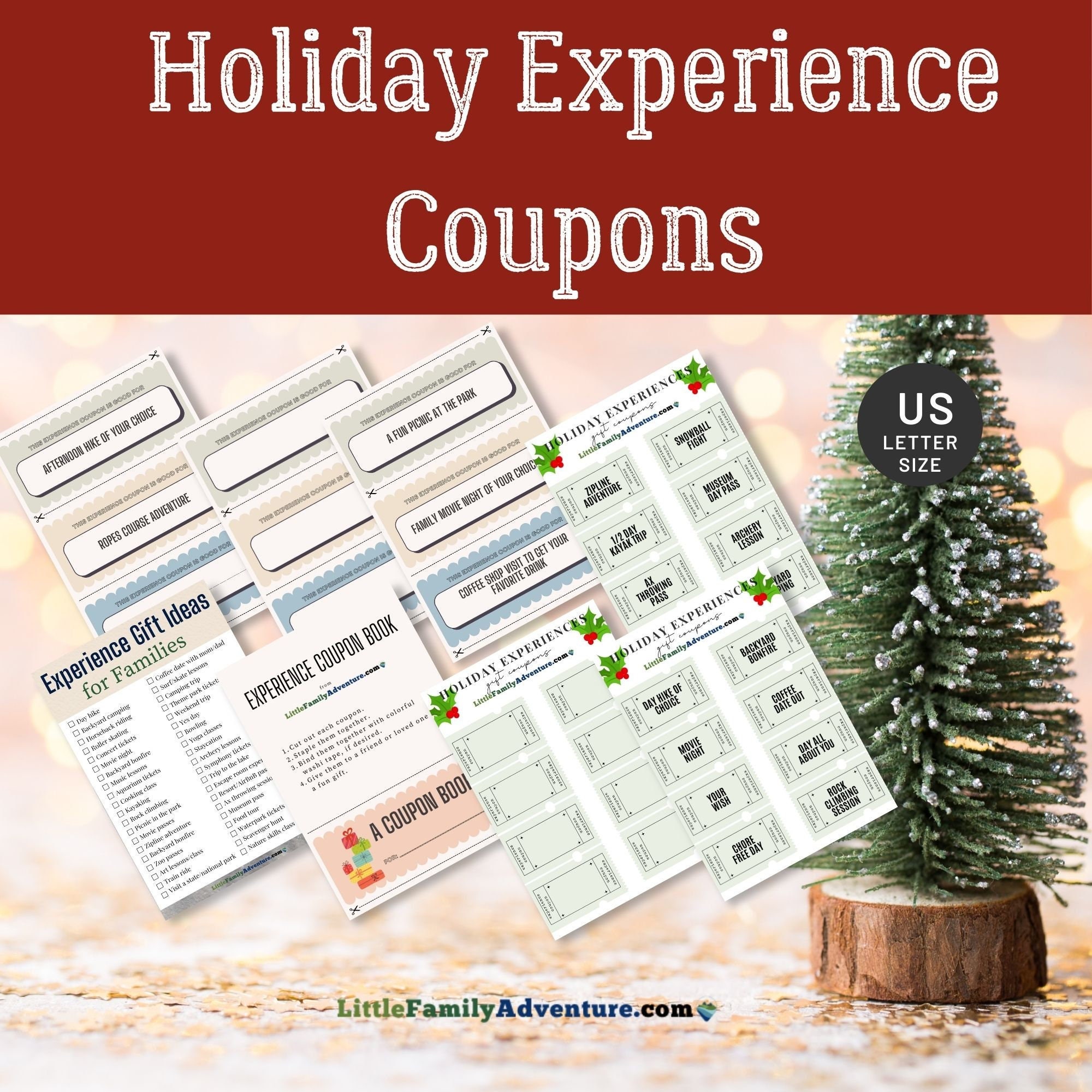 Holiday Experience Gift Coupons Gift Certificate Book Holiday