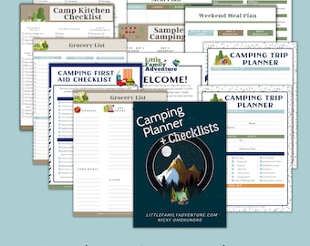 Digital Camping Planner and Packing Checklists