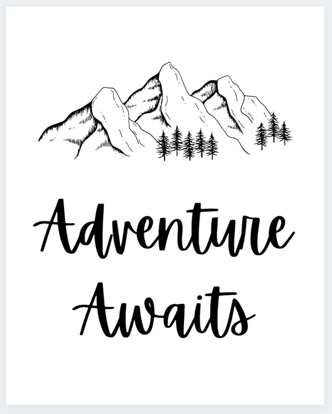 Adventure Awaits Printable - Etsy