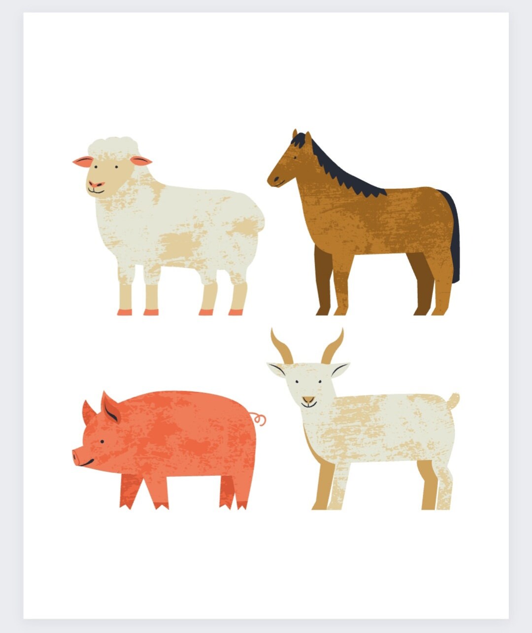 Farm Animals Printable - Etsy
