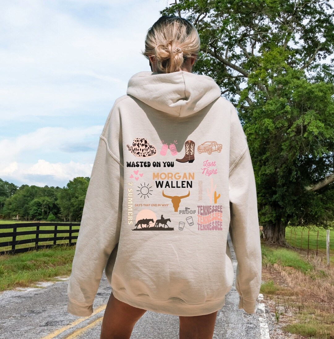 Morgan Wallen Hoodie, Vintage Western Hoodie, Cowgirl Country Hoodie ...