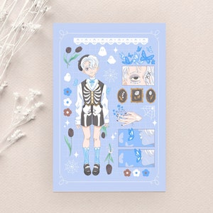 Postcard- "Skeleton Boy"