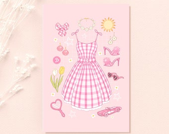 Postcard- Barbie's outfit