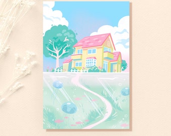 Postcard- Background - Ponyo's Cliff