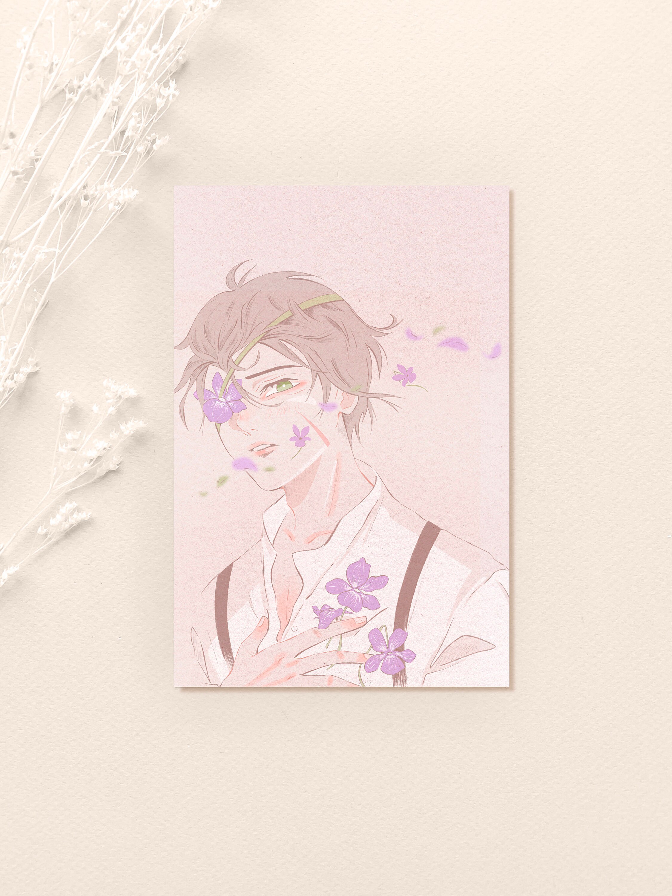 Dark Anime Boy Postcard for Sale by UraniusMaximus