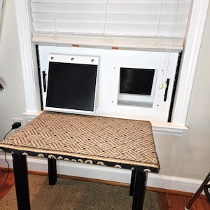 ENERGY SAVER CAT door quiet extreme weather air tight seal flexible cat doors custom fitted with high quality weather resistant finish.