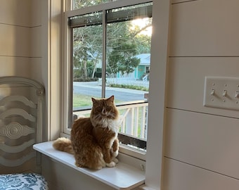 Window Shelf Extension for Pets or Plants - No Braces