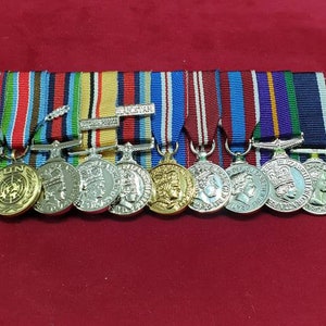 Miniature Medal Sets custom  produced.