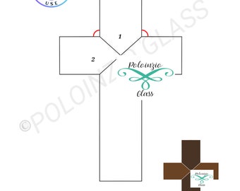 Kreuz Glasmalerei-Muster Kommerzielle oder Hobby-Nutzung Digitale PDF PNG Digitaler Download