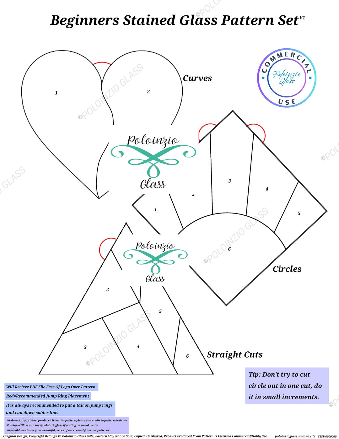 Beginners Stained Glass Pattern Set Commercial or Hobby Use PDF PNG Beginners Stained Glass Pattern Set Commercial or Hobby Use PDF PNG