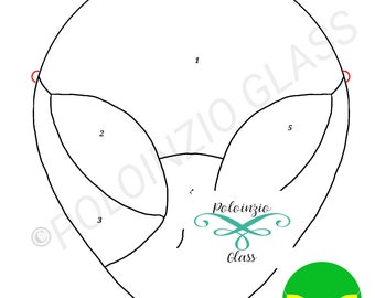 Alien Stained Glass Pattern Commercial or Hobby Use Digital PDF PNG Download