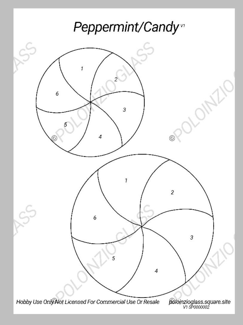 Candy Glass Pattern Stained Glass Mosaic Digital Download Etsy