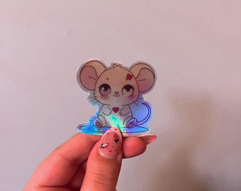 ホログラフィックマウスステッカー