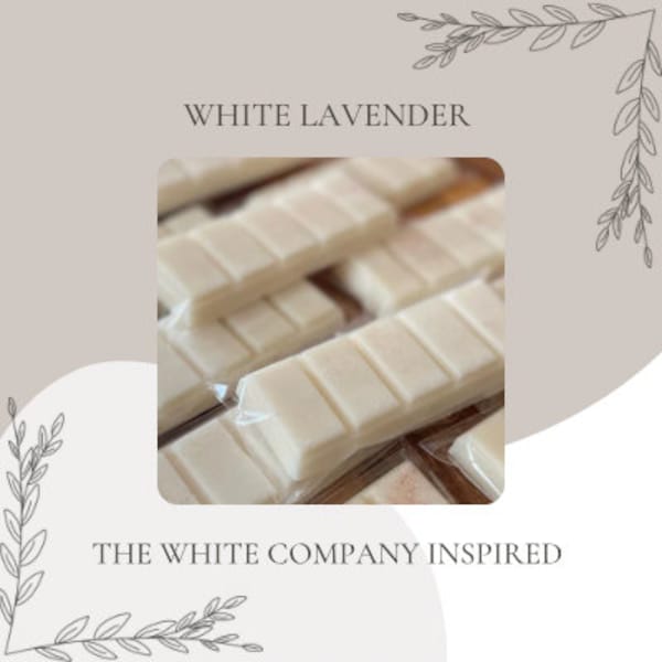 The White Company Inspired White Lavender Wax Melt Snap Bar